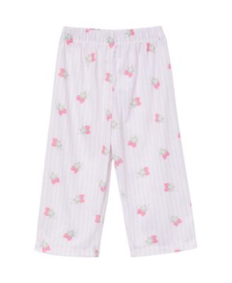Toddler Girls 2-Piece Button Up Pajama Set, Berries