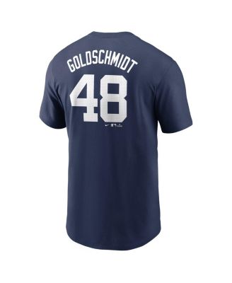 Men's Paul Goldschmidt Navy New York Yankees Fuse Name Number T-Shirt
