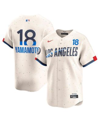 Nike - Men's Yoshinobu Yamamoto Cream Los Angeles Dodgers City Connect Limited Player Jersey