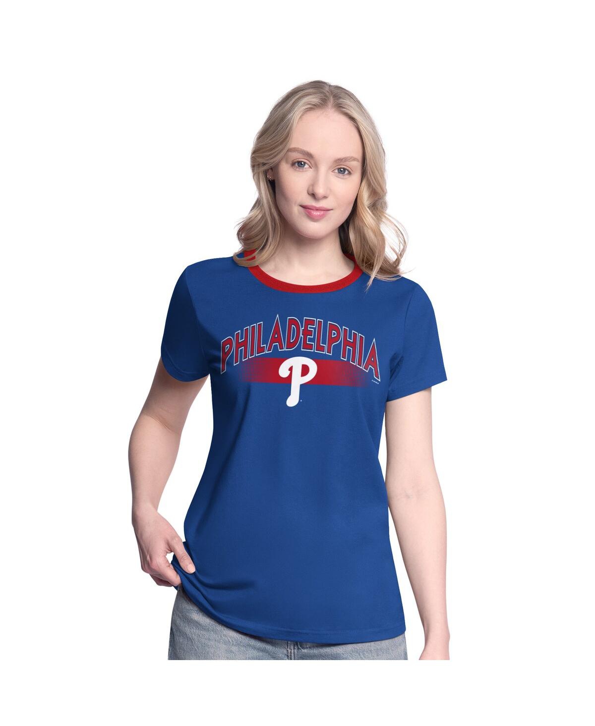 Shop G-iii 4her By Carl Banks Women'sâ Royal Philadelphia Phillies Pitch T-shirt