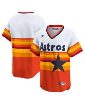 Nike - Men's White Houston Astros Throwback Cooperstown Collection Limited Jersey