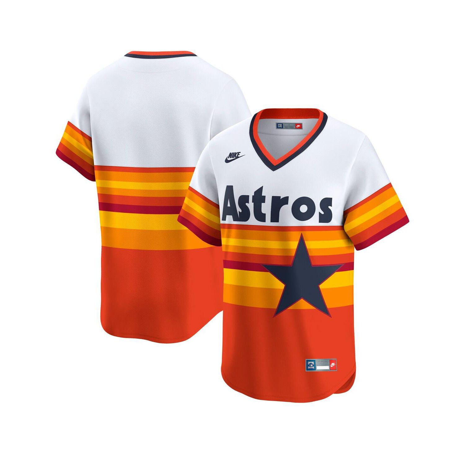 Men's White Houston Astros Throwback Cooperstown Collection Limited Jersey