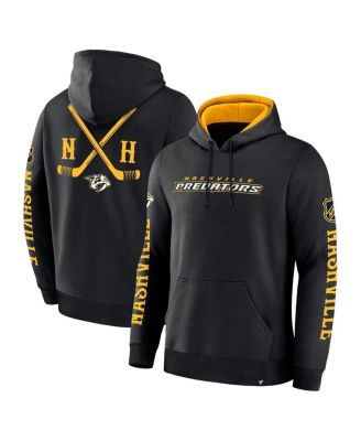 Fanatics - Men's Black Nashville Predators Big City Legacy Fleece Pullover Hoodie