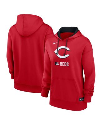 Nike - Women's Red Cincinnati Reds Authentic Collection Performance Pullover Hoodie
