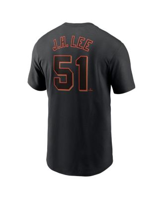 Men's Jung Hoo Lee Black San Francisco Giants Fuse Name Number T-Shirt