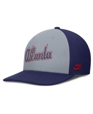 Men's Gray/Royal Atlanta Braves Pro Performance Snapback Hat