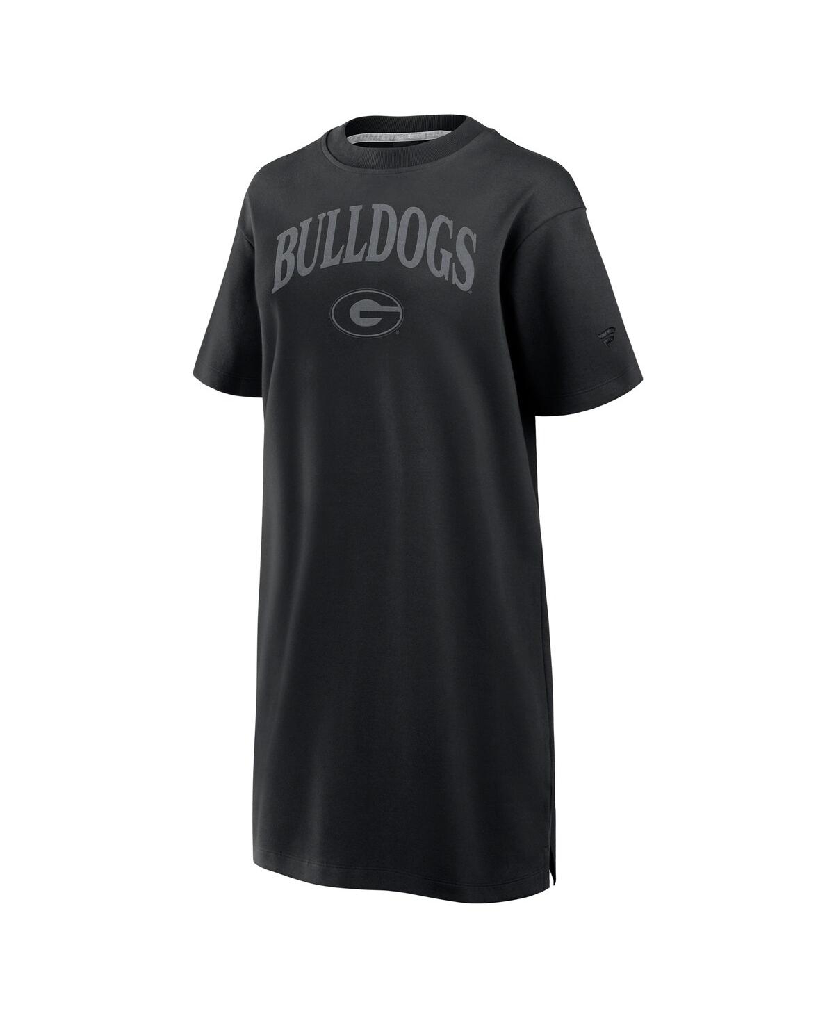 Fanatics Women's Black Alabama Crimson Tide Elements Go Tri-blend T-shirt Dress In Black
