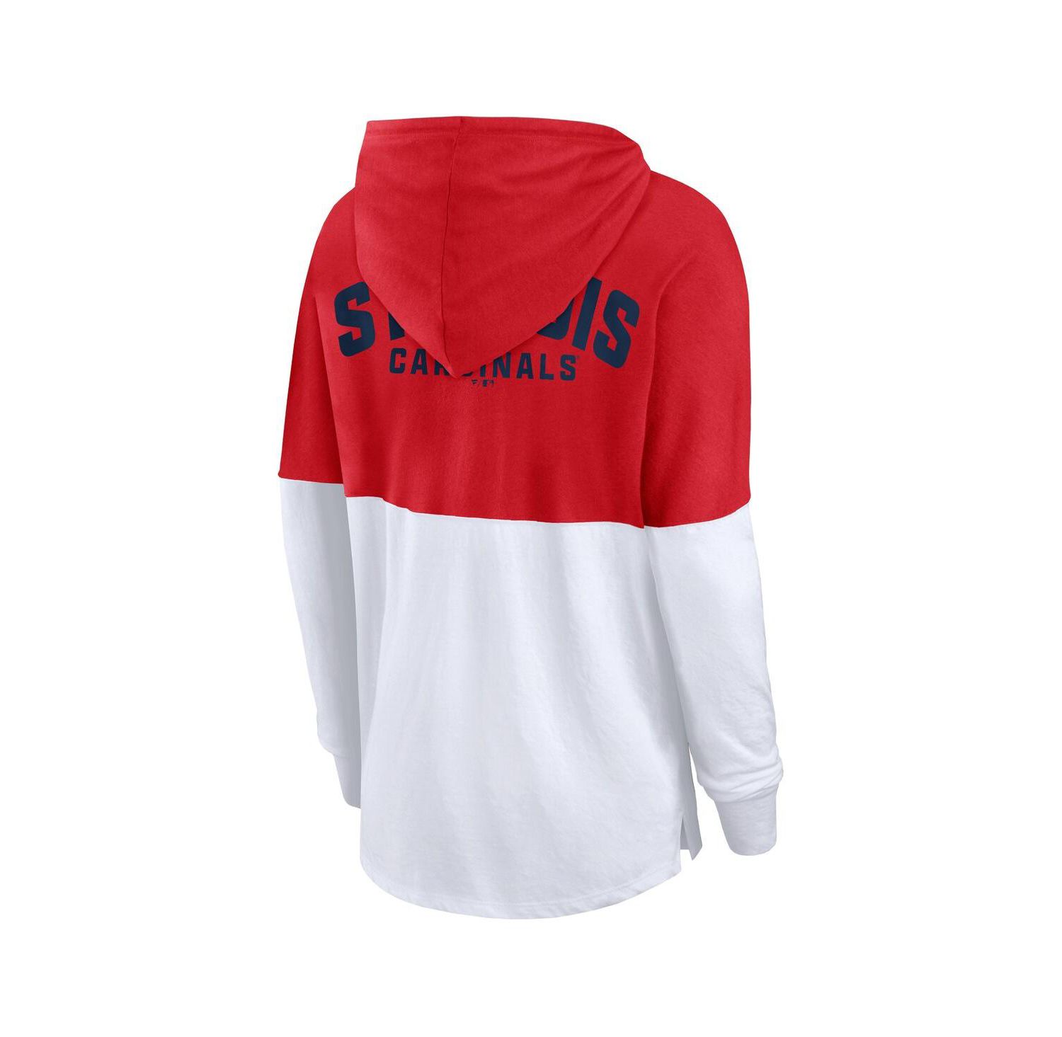 Women's Red/White St. Louis Cardinals Backup Option Pullover Hoodie
