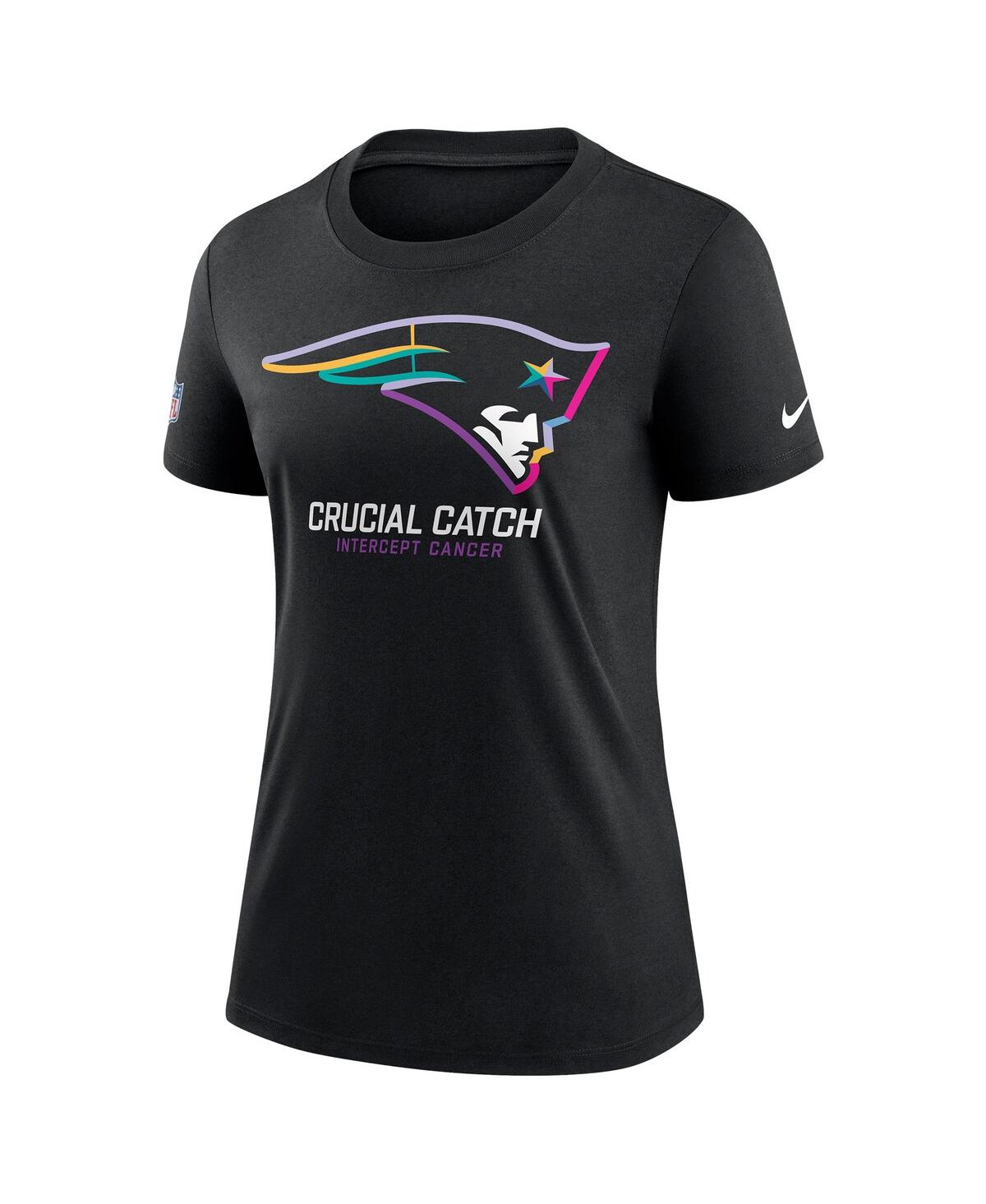 Nike Women's Black New England Patriots 2024 Nfl Crucial Catch Tri-blend T-shirt In Black