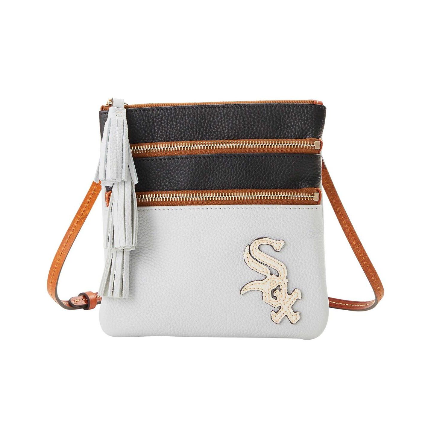 Женская сумка Dooney & Bourke Chicago White Sox Infield Triple Zip Crossbody Purse — фото 2
