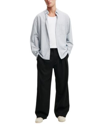 Men's Super Baggy Pleated Pants