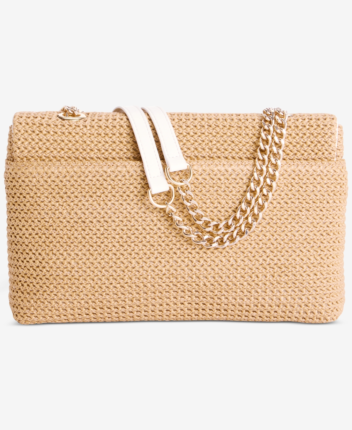 Shop Inc International Concepts Ajae Straw Overlay Shoulder Bag, Exclusively At Macy's