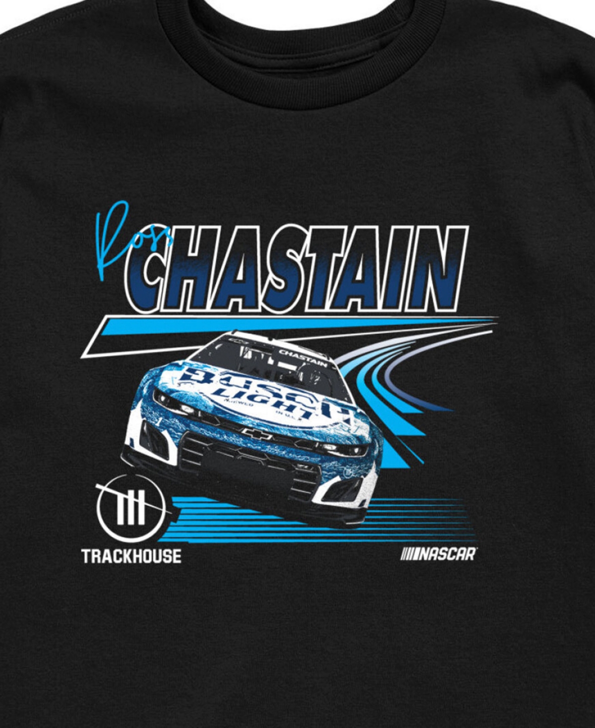 Hybrid Big Boys Nascar Ross Chastain Graphic T-shirt In Black