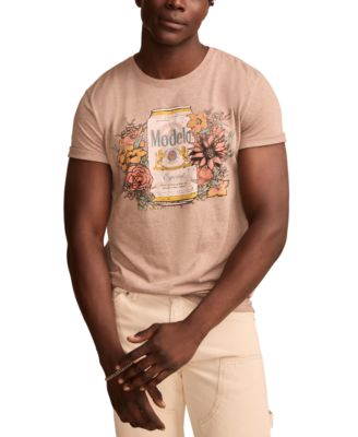 Lucky Brand - Men's Modelo Flowers Classic-Fit Graphic T-Shirt