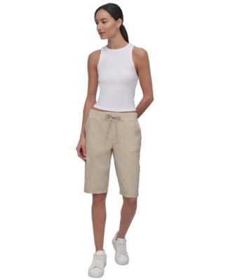 Women's Smocked-Waist Convertible Shorts