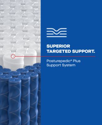 Posturepedic Kersall 15" Medium Euro Pillowtop Mattress Set - Queen Split