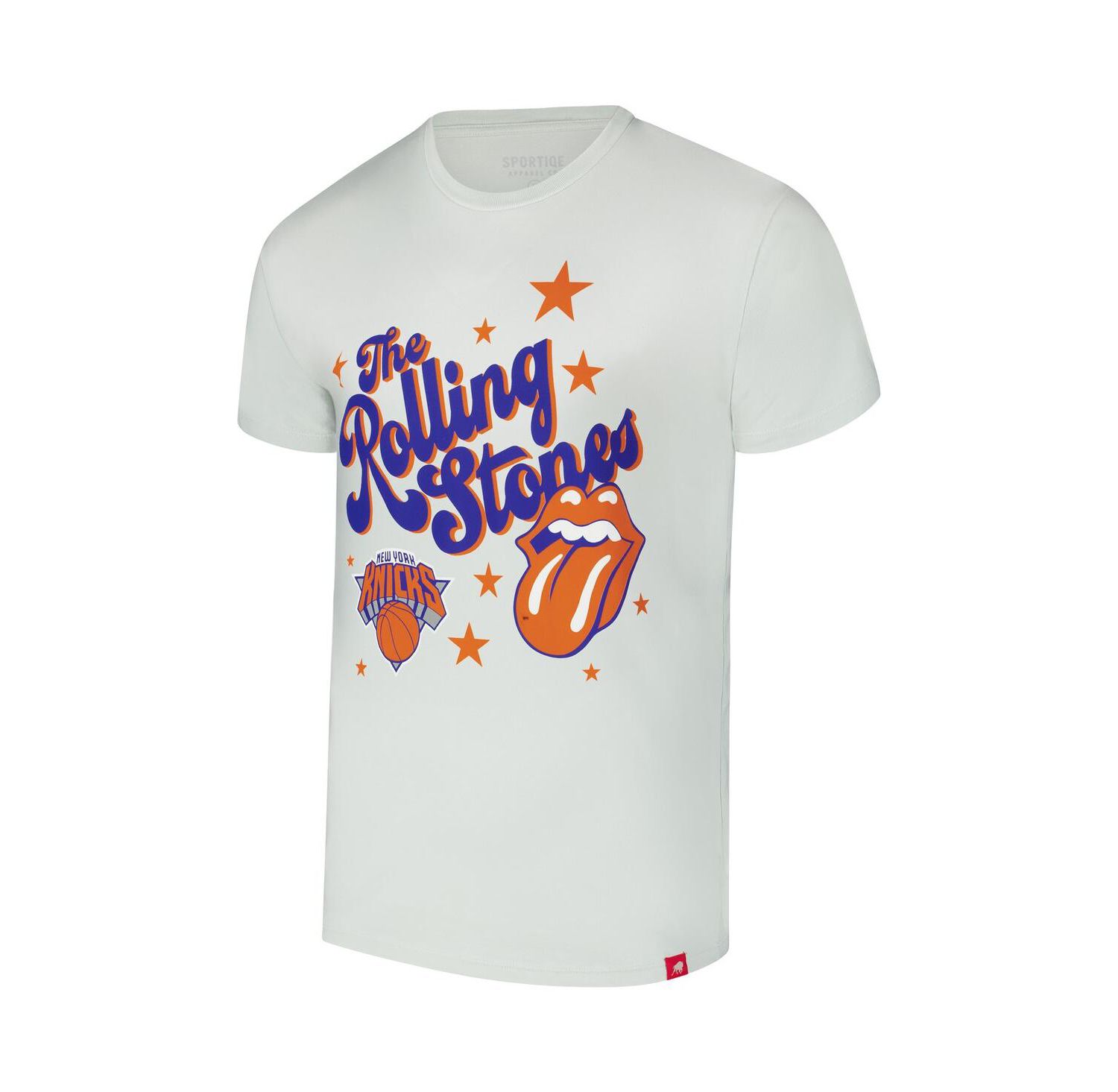 Men's and Women's White Rolling Stones x Golden State Warriors Bingham Collab T-Shirt
