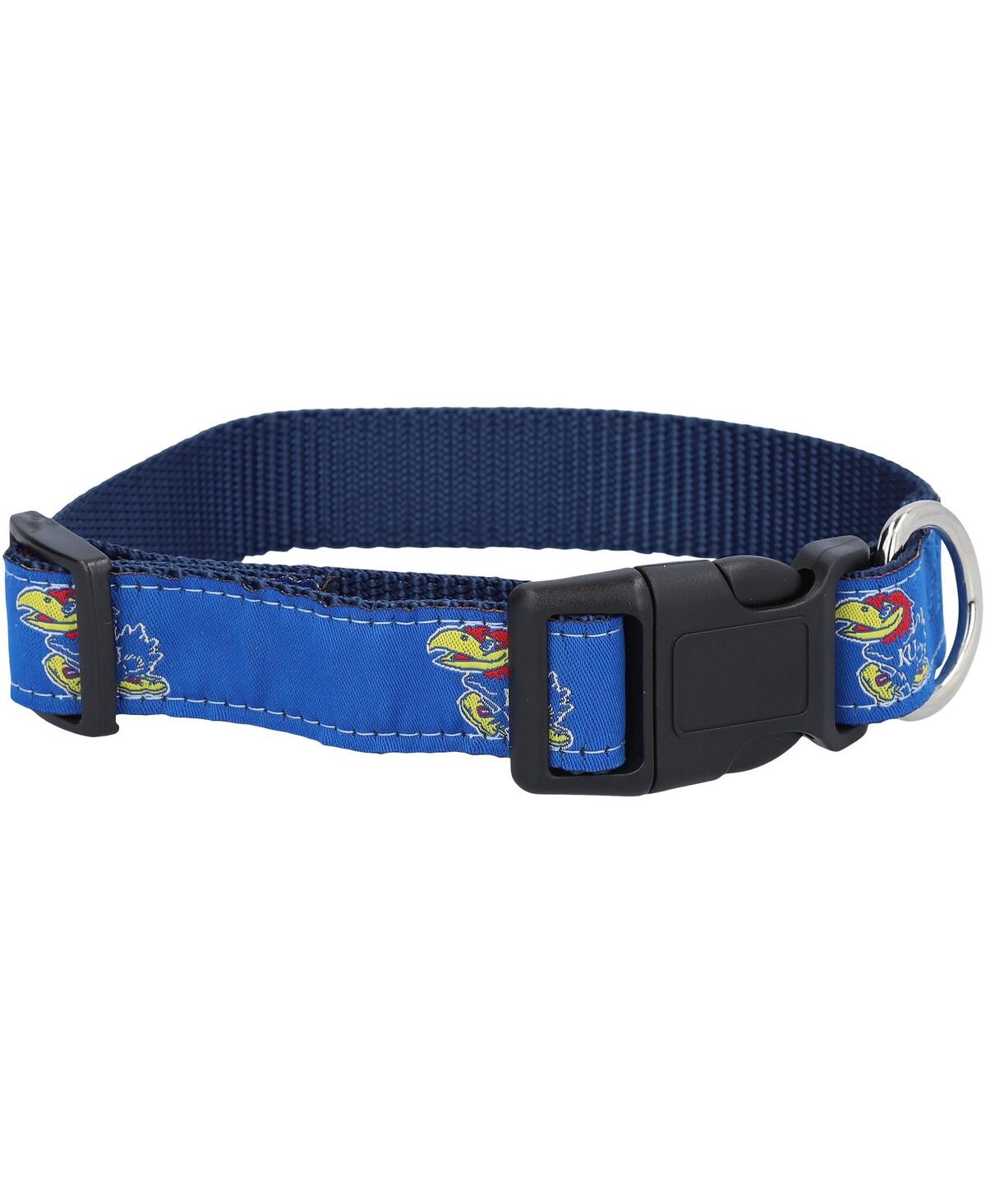 Kansas Jayhawks 1" Regular Dog Collar - Blue