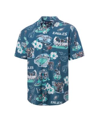 Men's Kelly Green Philadelphia Eagles Scenic Button-Down Shirt