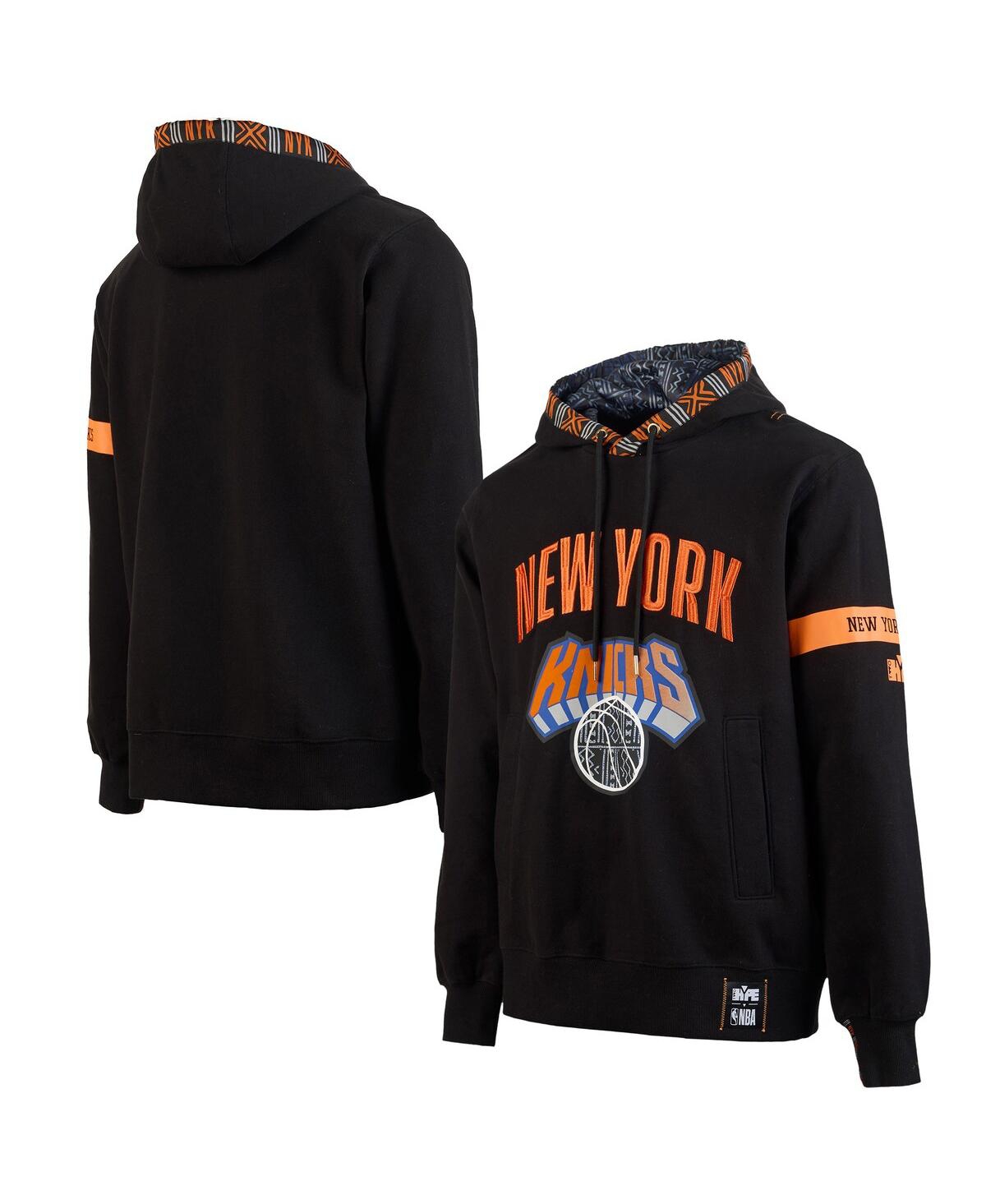 x Nba Men's Black New York Knicks Culture Hoops Collection Premium Pullover Hoodie - Black