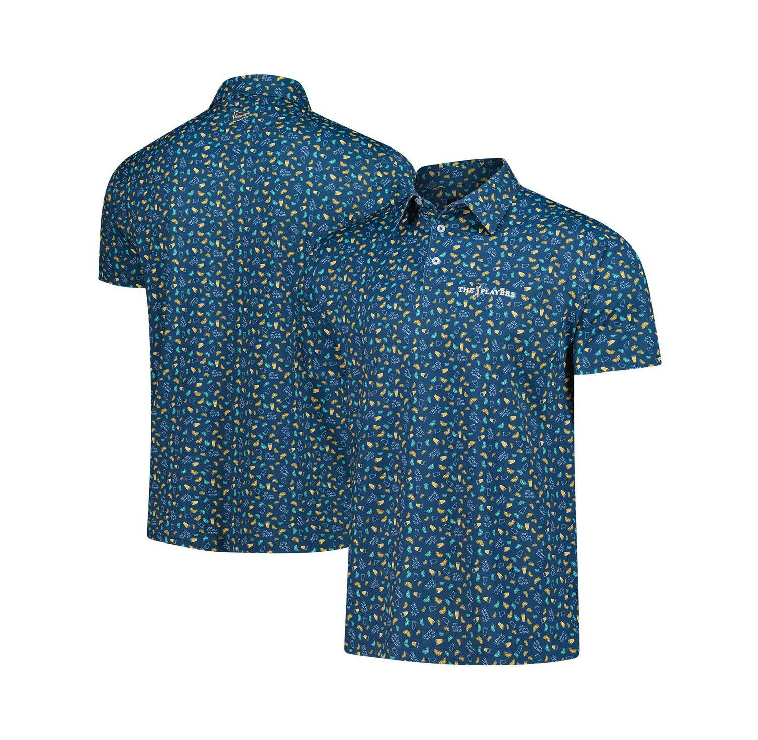 Men's Navy THE PLAYERS One Splash Please Polo Shirt