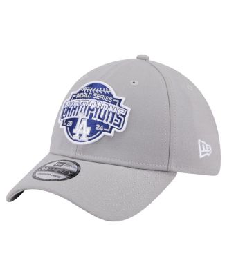 Men's Gray Los Angeles Dodgers 2024 World Series Champions 39THIRTY Flex Hat