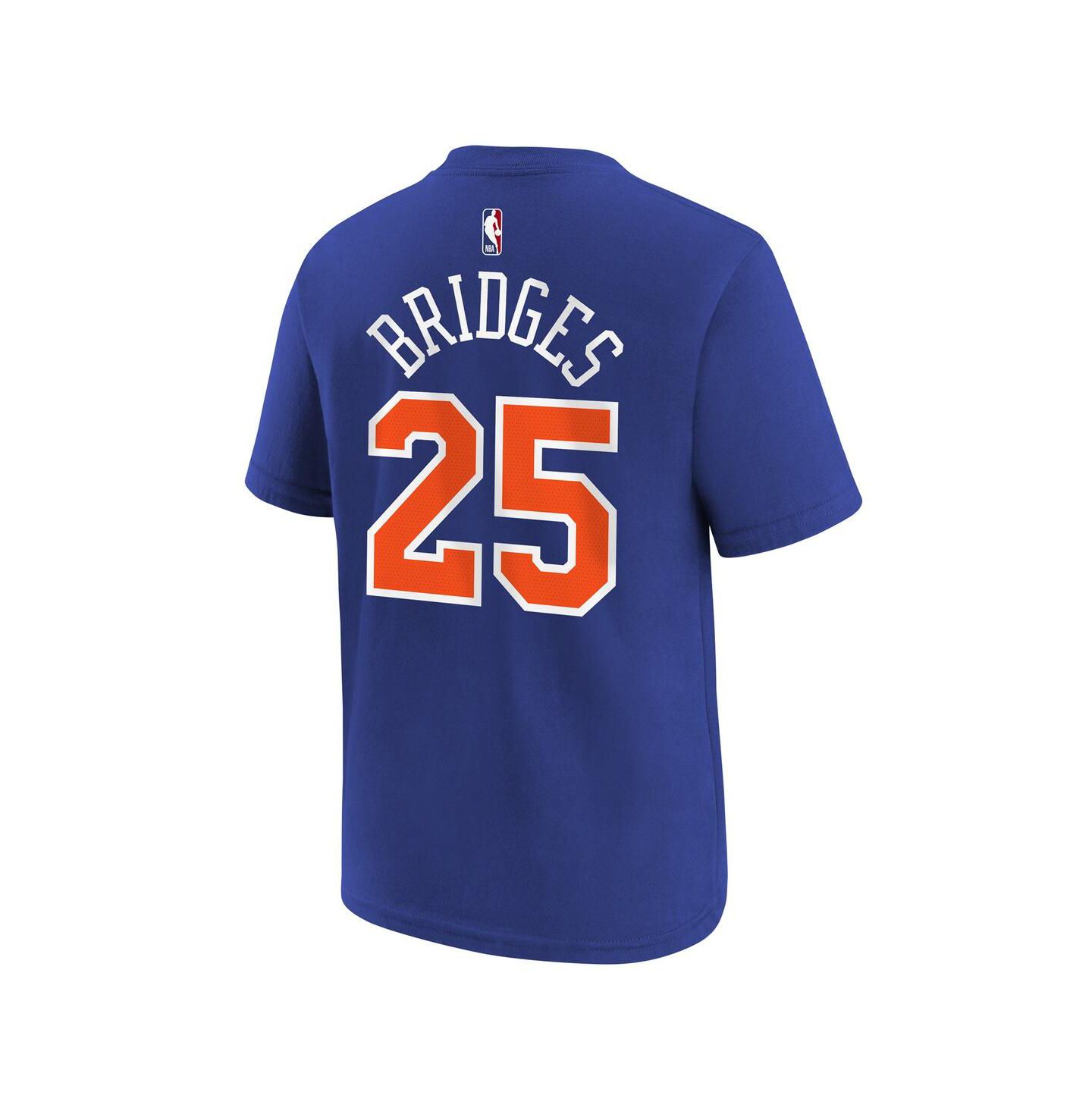 Детская футболка Nike Mikal Bridges Blue New York Knicks Icon Name & Number — фото 2