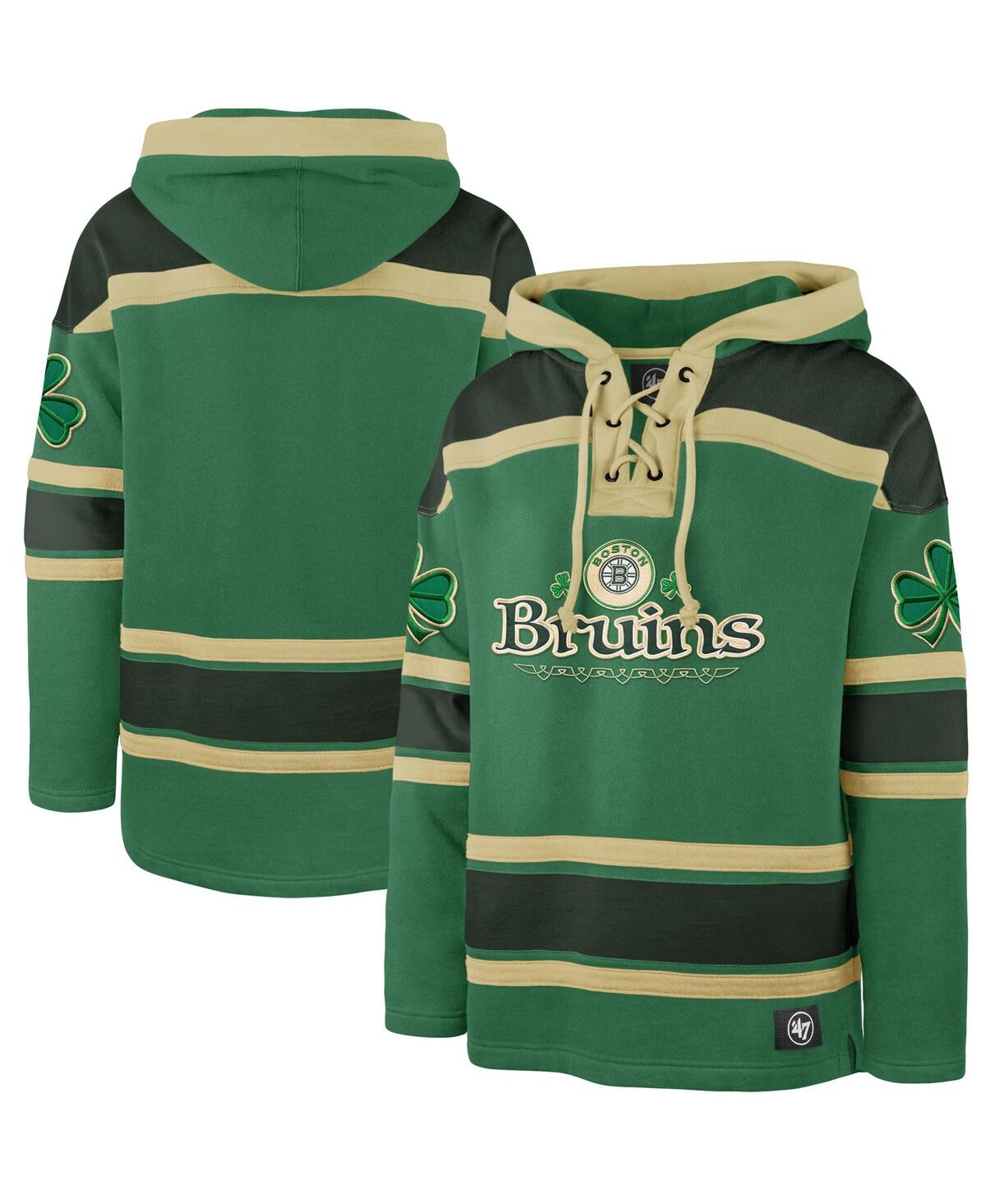 Shop 47 Brand Kelly Green Boston Bruins St. Patrick's Day Mclucky Superior Lacer Pullover Hoodie