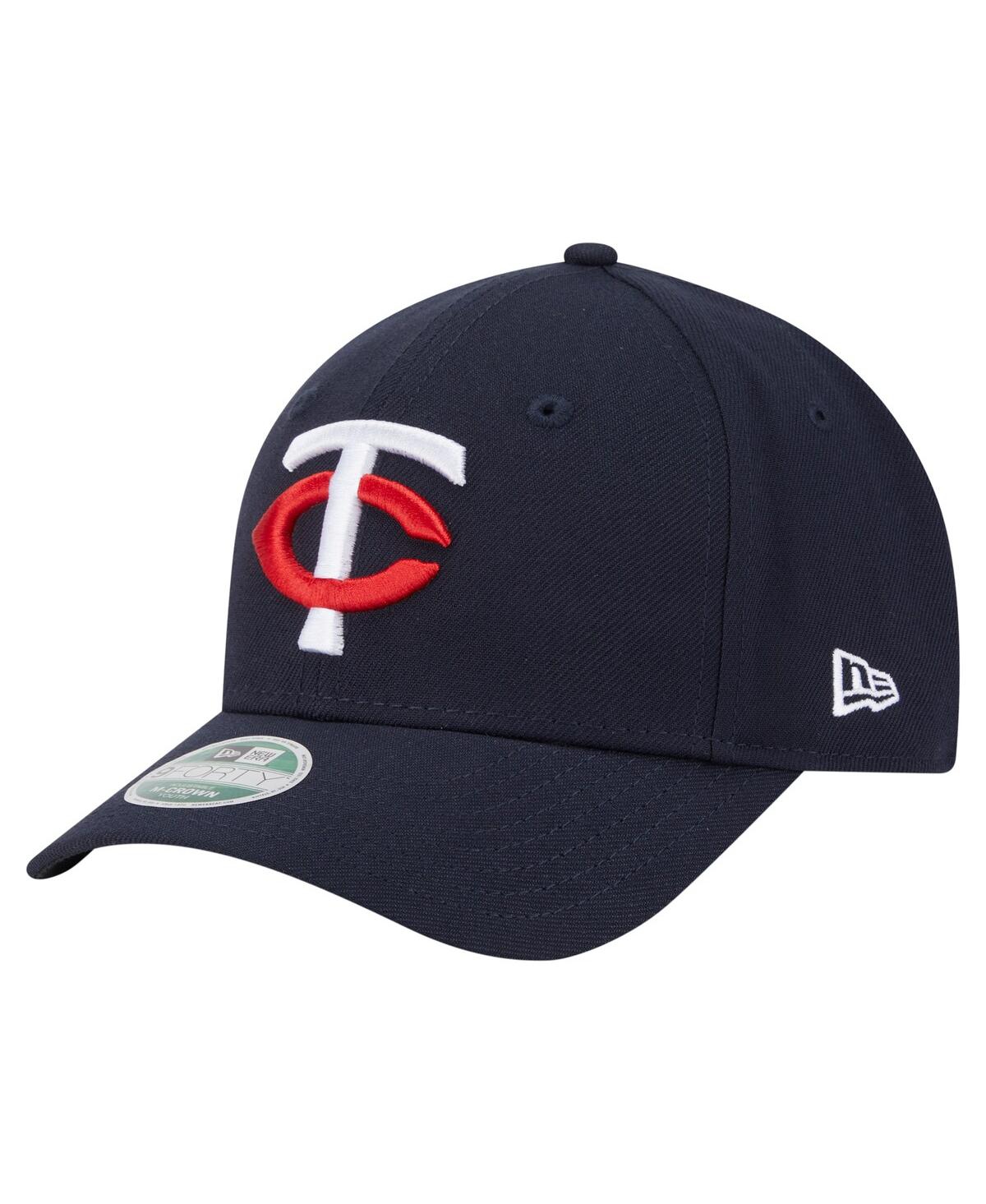 Shop New Era Big Boys And Girls Navy Minnesota Twins Player Replica 9forty Adjustable Hat