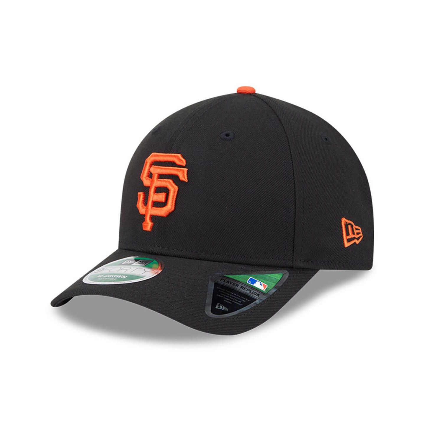 Мужская кепка New Era Black San Francisco Giants Player Replica 9FORTY Adjustable Hat — фото 1