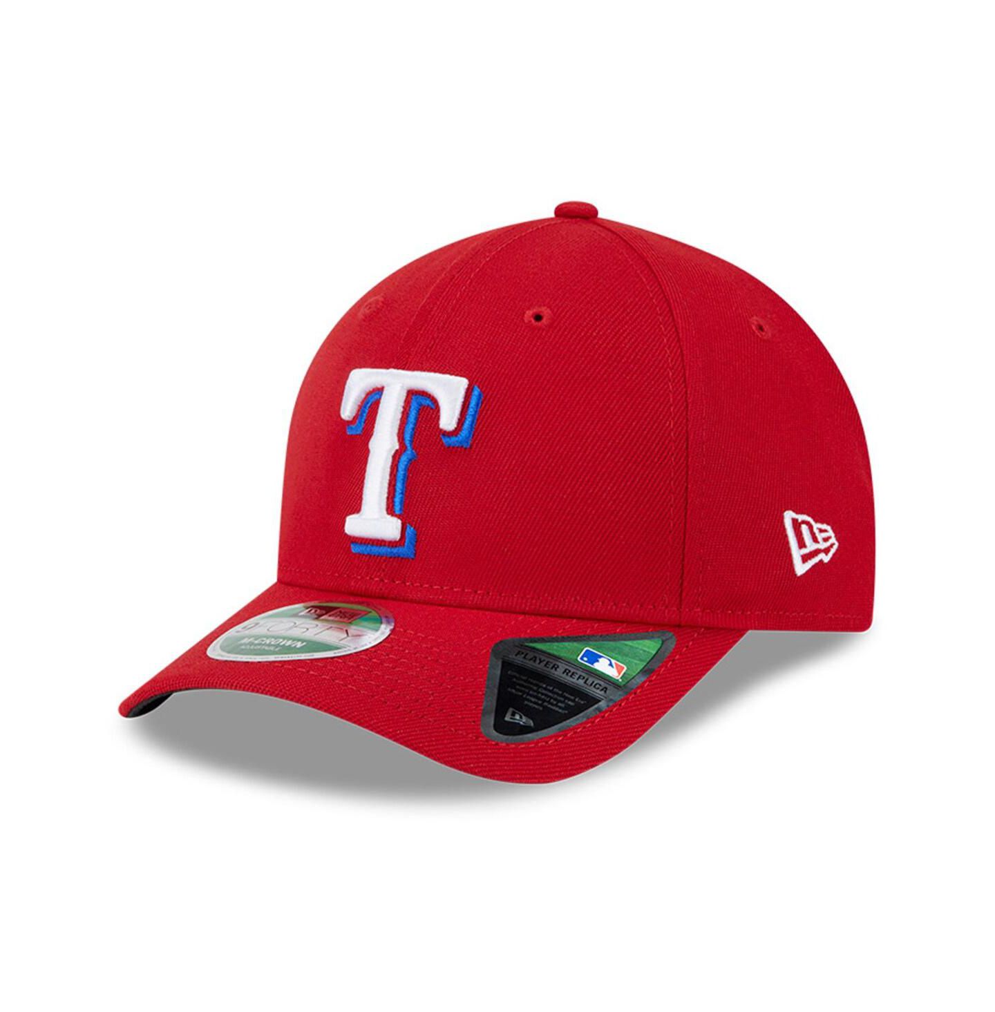Мужская кепка New Era Red Texas Rangers Player Replica 9FORTY Adjustable Hat — фото 1