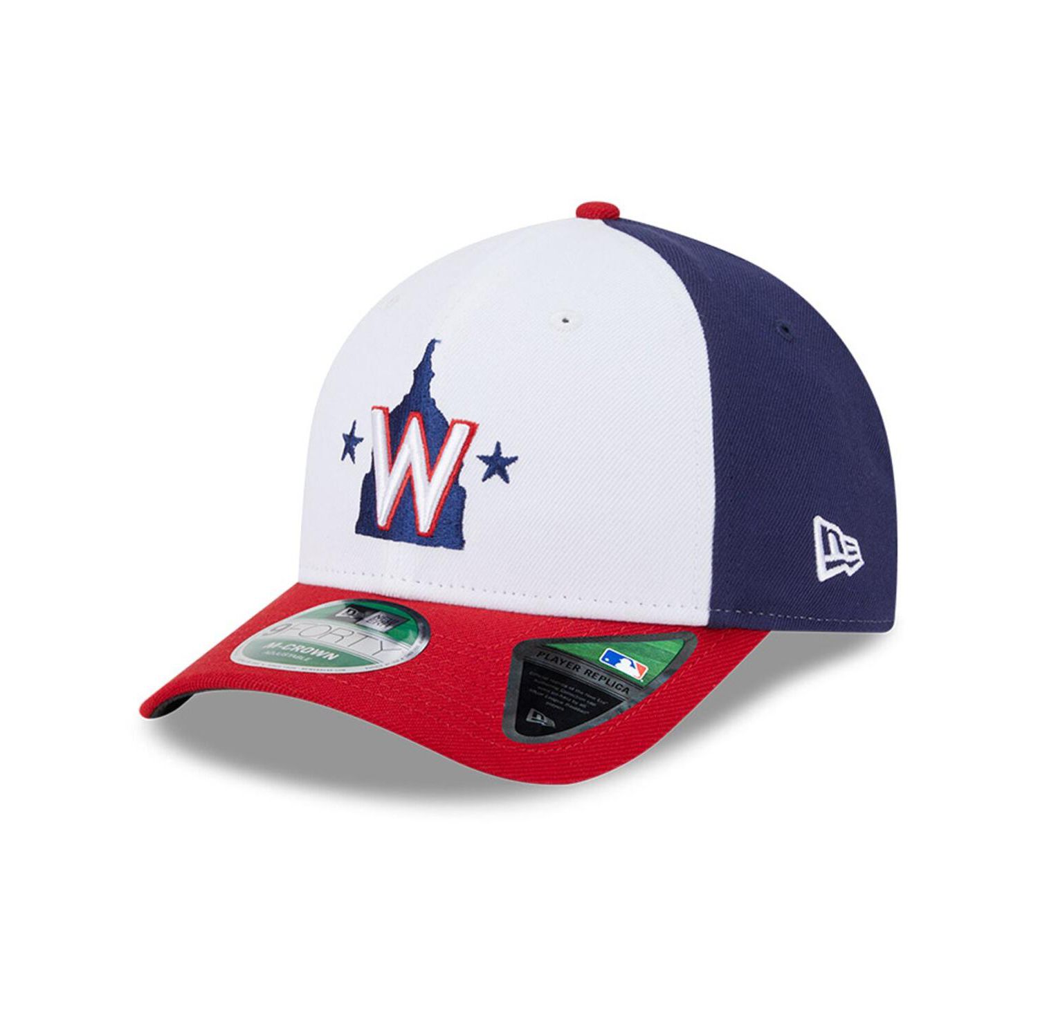 Men's White Washington Nationals Player Replica 9FORTY Adjustable Hat