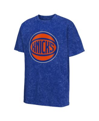 Men's Blue New York Knicks Rugged Defense T-Shirt