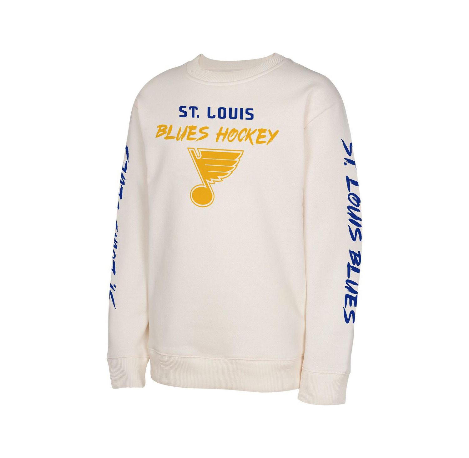 Big Boys and Girls Cream St. Louis Blues Star Power Pullover Sweatshirt
