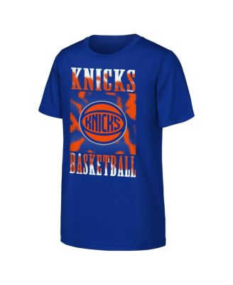 Outerstuff - Big Boys and Girls Blue New York Knicks Garage Hero T-Shirt