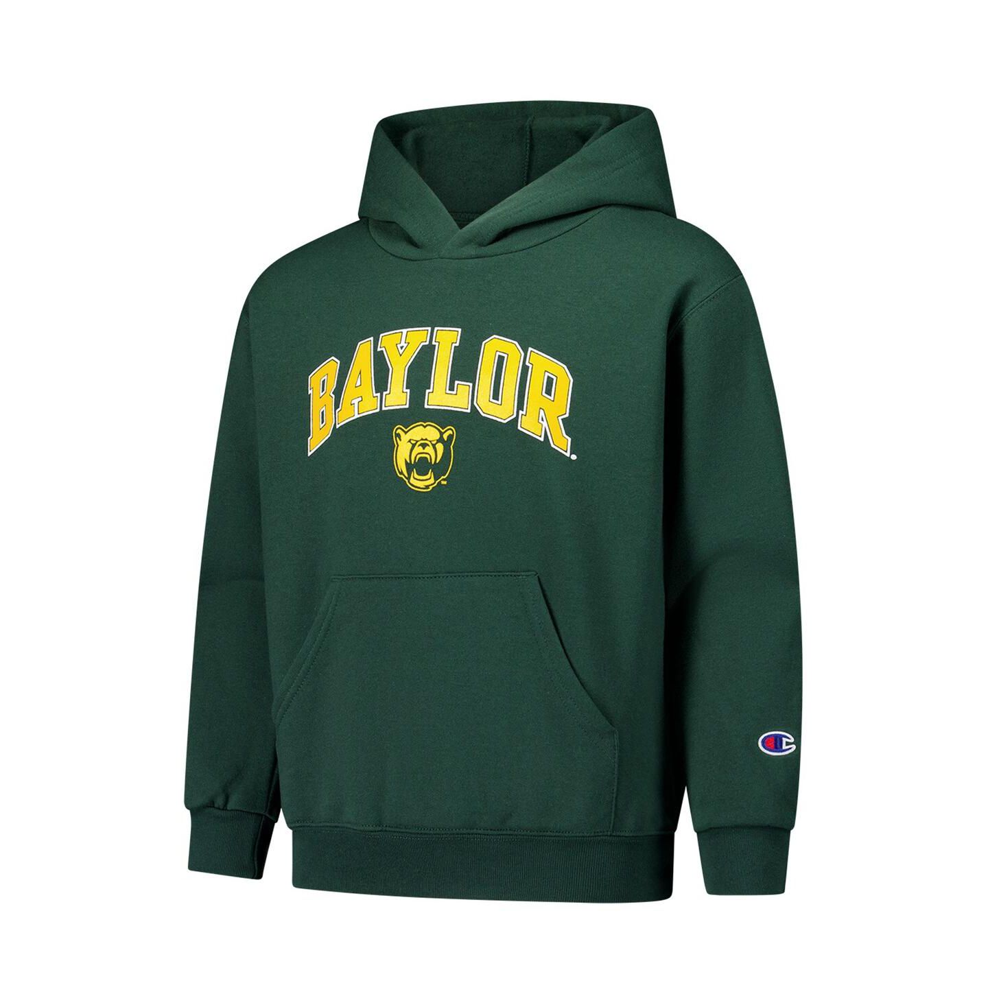 Детское худи Champion Green Baylor Bears Campus Pullover — фото 3