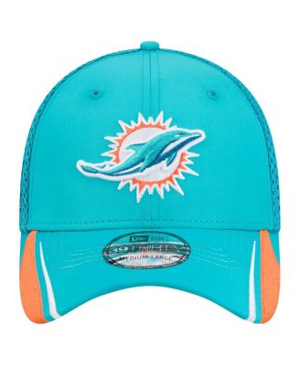 Men's Aqua Miami Dolphins Game Day Linear 39THIRTY Flex Hat