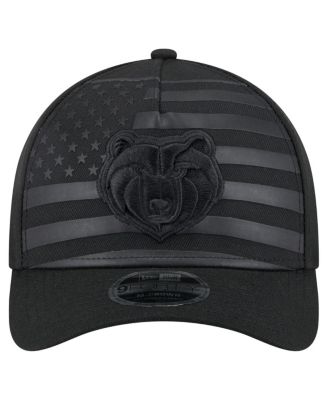 Men's Black Memphis Grizzlies Game Day Flag A-Frame 9FORTY Adjustable Hat