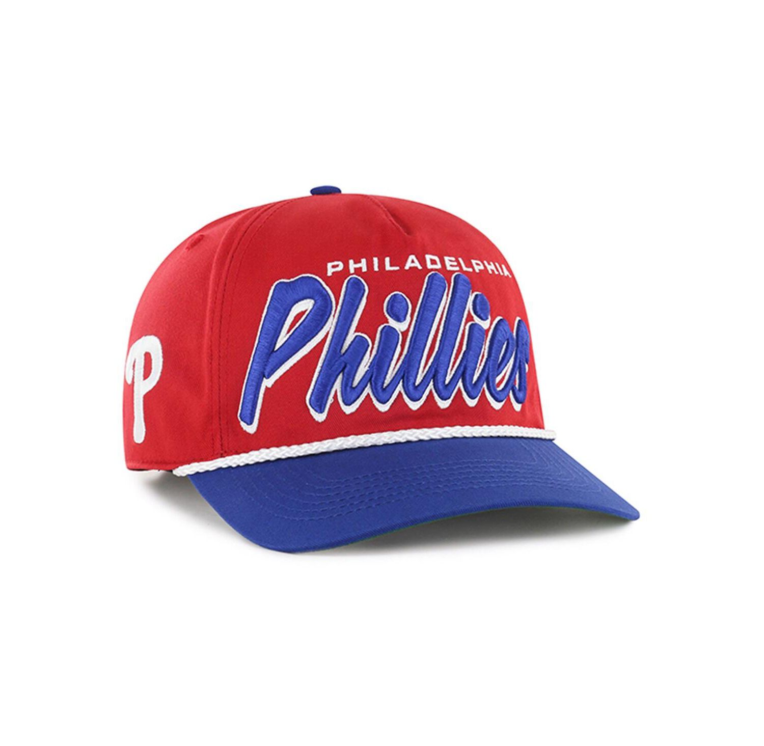 Men's Red Philadelphia Phillies Drop Shadow Rope Hitch Adjustable Hat