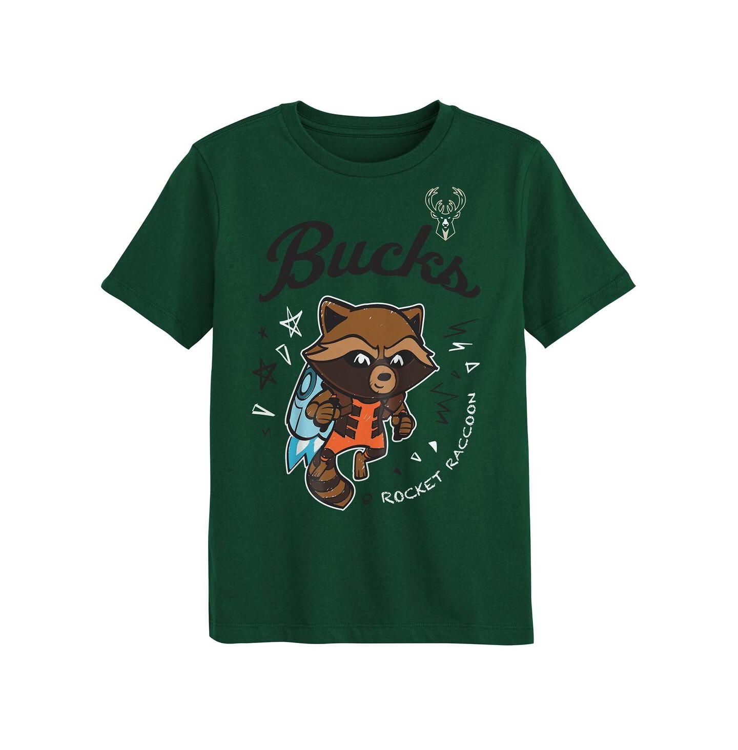 Комплект Outerstuff 2-Piece Milwaukee Bucks Guardians Of The Galaxy T-Shirt Set для мальчиков — фото 3