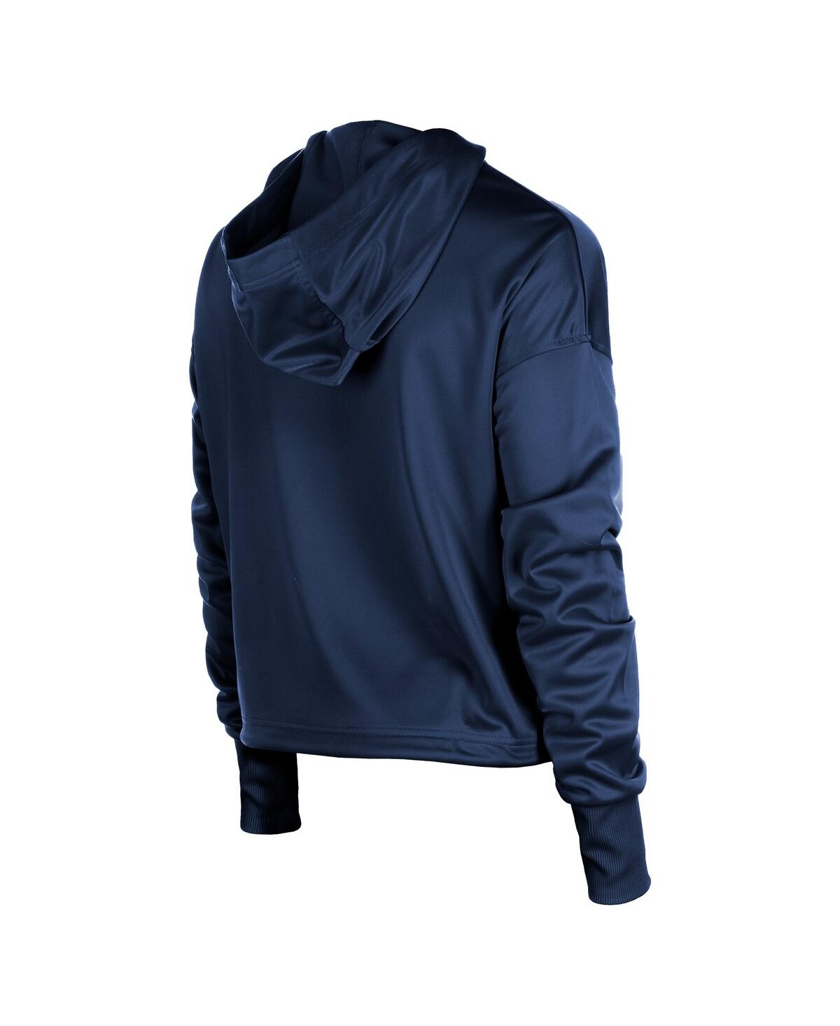NEW ERA WOMEN'S NAVY HOUSTON ASTROS HALF-ZIP HOODIE 