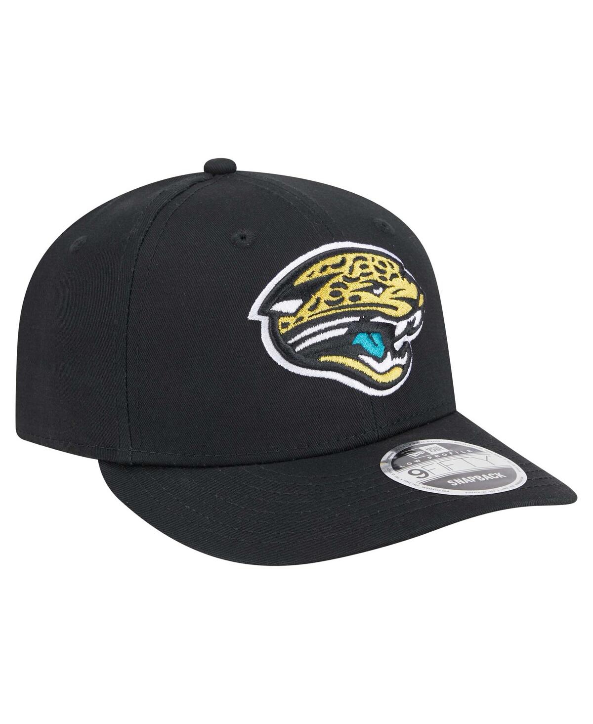 NEW ERA MEN'S BLACK JACKSONVILLE JAGUARS MAIN LOW PROFILE 9FIFTY SNAPBACK HAT 
