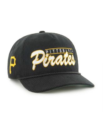 '47 Brand - Men's Black Pittsburgh Pirates Corduroy Hitch Adjustable Hat