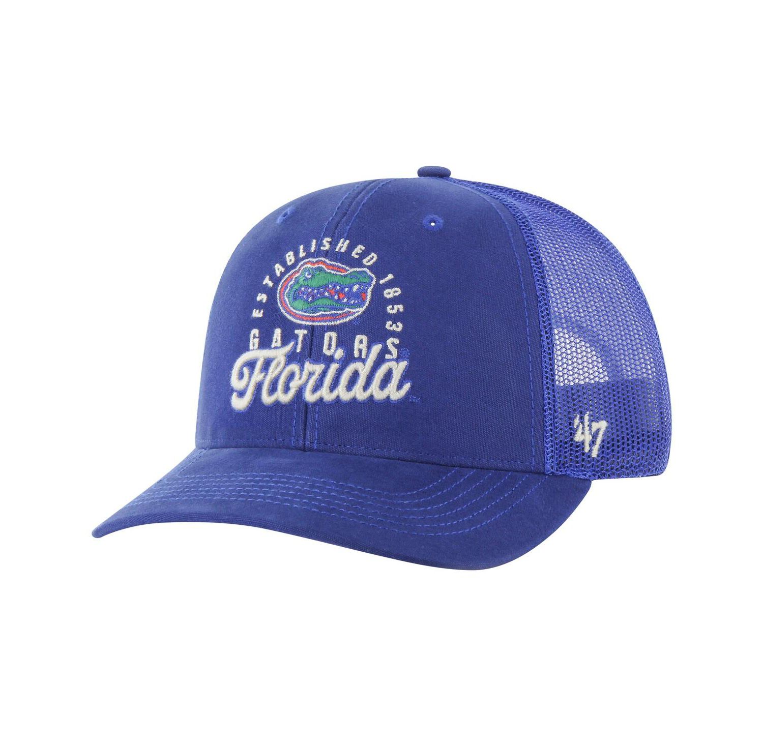 Men's Royal Florida Gators Pitstop Trucker Adjustable Hat