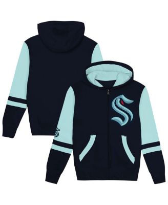 Outerstuff - Preschool Navy Seattle Kraken Face Off Full-Zip Hoodie