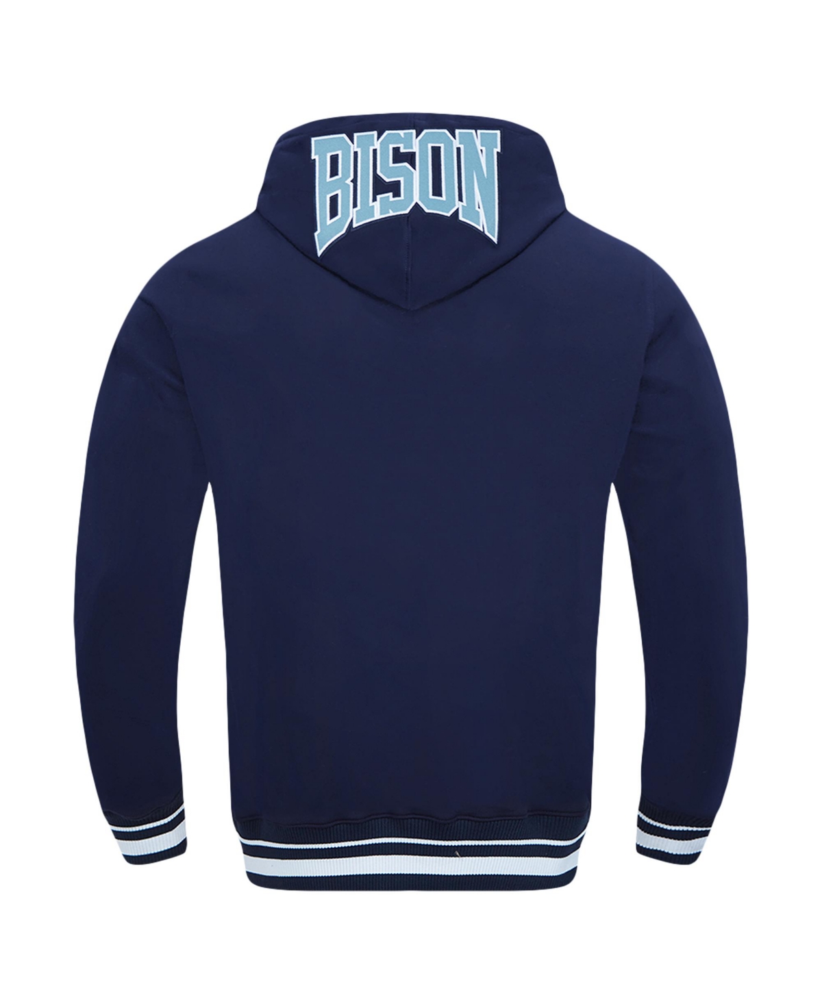 Pro Standard Men's Navy Howard Bison Crest Pullover Hoodie In Blue