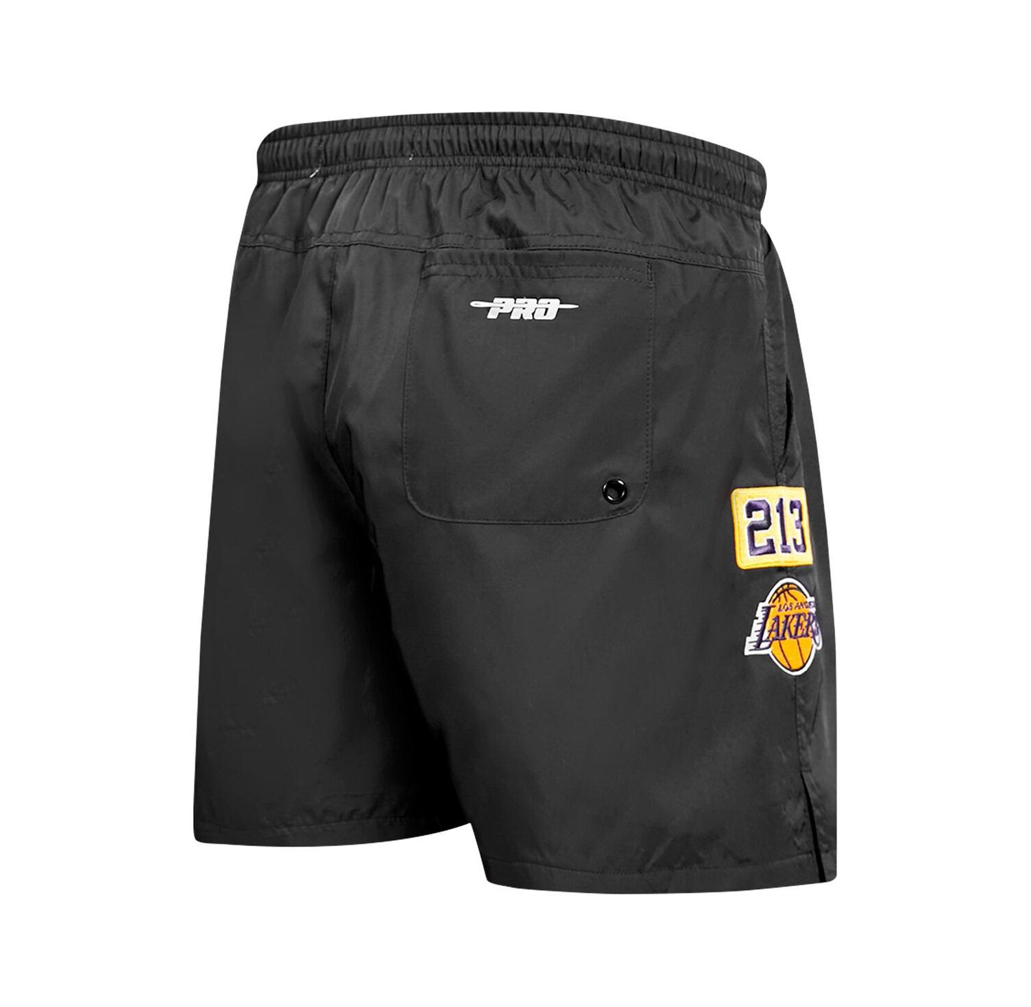 Men's Black Los Angeles Lakers Area Code Shorts