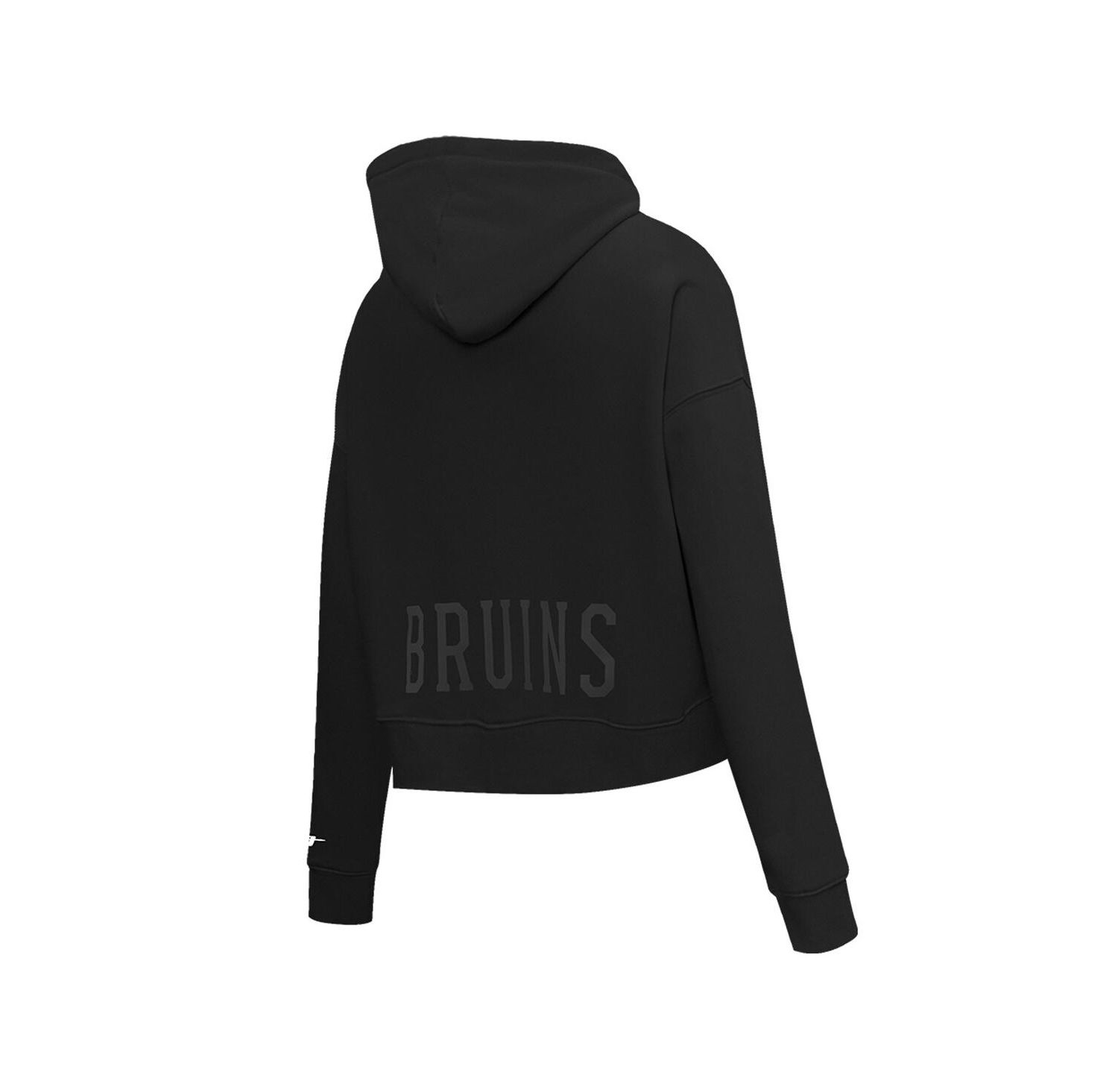 Women's Black Boston Bruins Jewels Cropped Pullover Hoodie