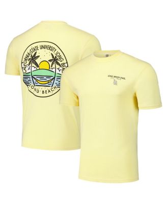 Image One - Men's and Women's Gold Cal State Long Beach The Beach Scenic Comfort Colors T-Shirt