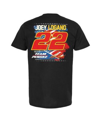 Men's Black Joey Logano Shell/Pennzoil Patriotic Car T-Shirt